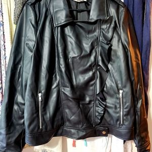 Black Ruffled Women's Jacket